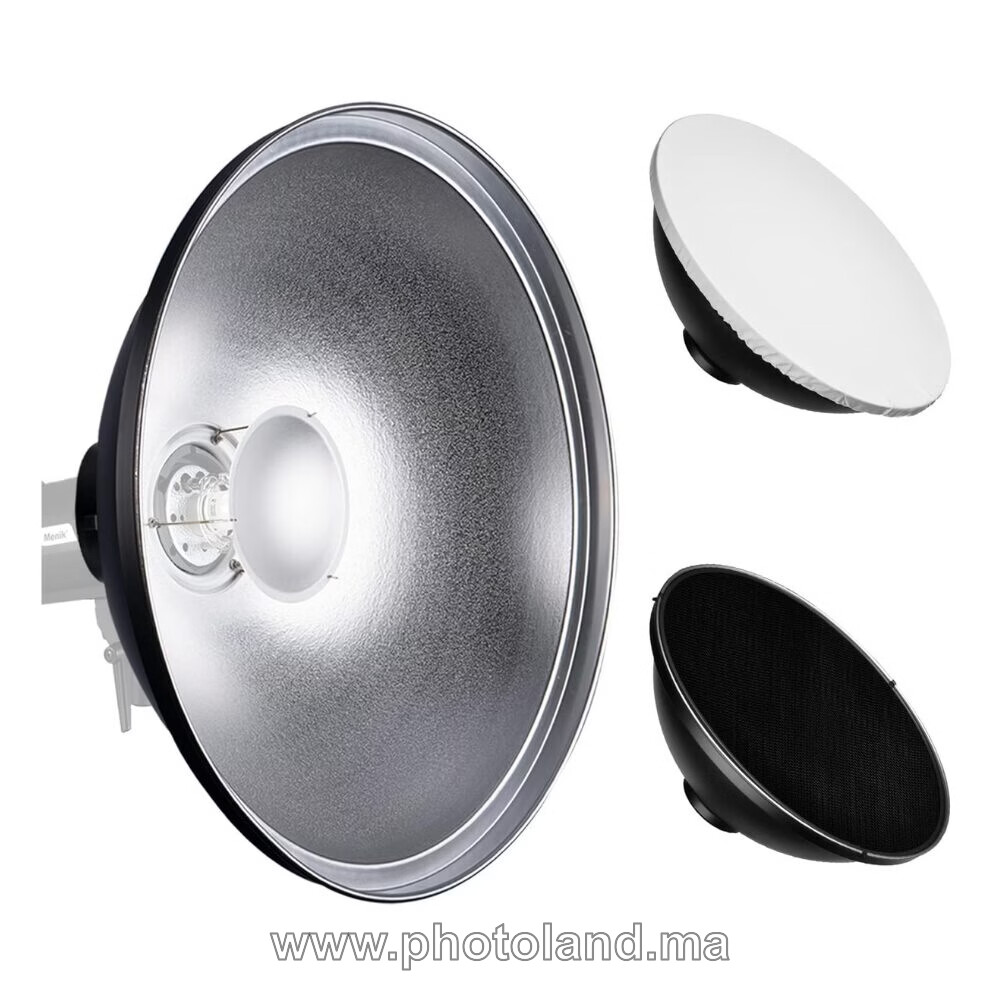 beauty-dish-55-cm-pour-flash-de-studio-1 Beauty dish 55 cm pour flash de studio - Image 1