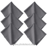 Chiffon de Nettoyage en Microfibre Gris 6pcs 40x40mm