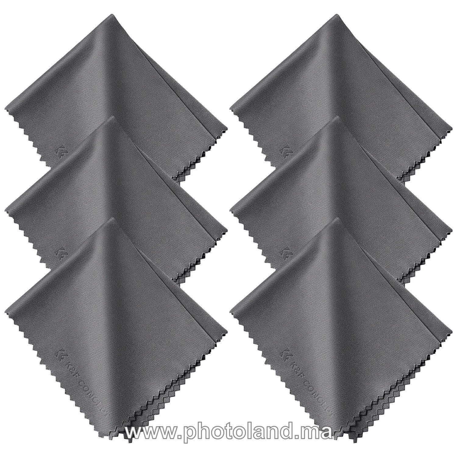 chiffon-de-nettoyage-en-microfibre-gris-6pcs-40x40mm-1 Chiffon de Nettoyage en Microfibre Gris 6pcs 40x40mm - Image 1
