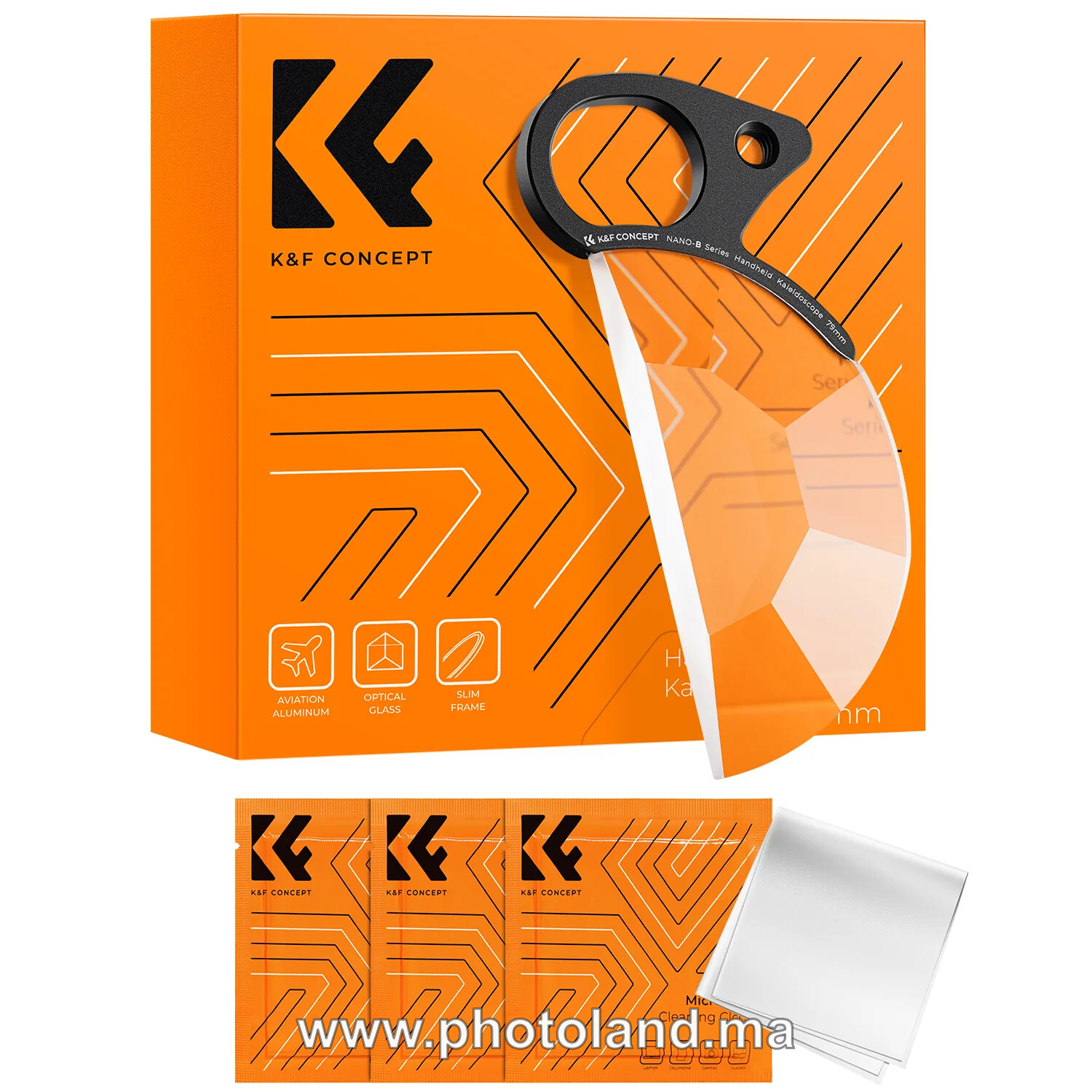 filtre-kf-nano-b-series-1 Filtre K&F Nano-B Series 79 mm kaléidoscope portatif avec 3 chiffons de nettoyage - Image 1