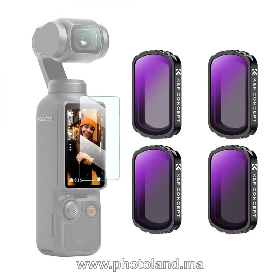 filtres-magnetiques-nd-pl-pour-dji-osmo-pocket-3-par-kf-concept-1 FILTRES MAGNÉTIQUES ND/PL POUR DJI OSMO POCKET 3 PAR K&F CONCEPT - Image 1
