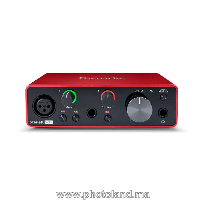 focusrite-scarlett-solo-v3-1 FOCUSRITE SCARLETT SOLO V3 - Image 1