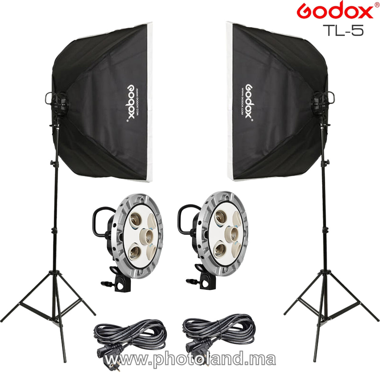 godox-kit-tl-5-a-5-prises-eclairage-continu-1 Godox – Kit TL-5 à 5 prises pour Studio Photo Éclairage continu - Image 1