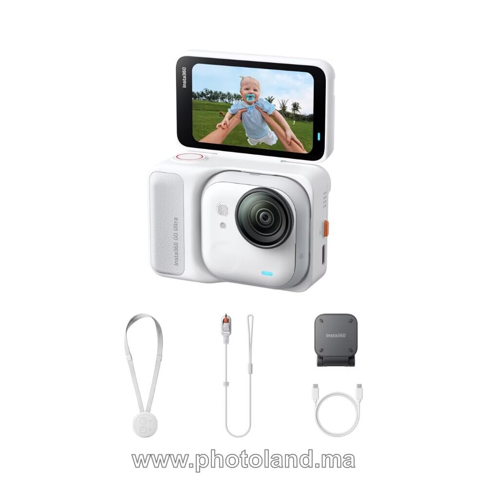 insta360-go-ultra-camera-daction-4k-pack-standard-blanc-arctique-1 Insta360 GO Ultra caméra d’action 4K – Pack Standard (Blanc Arctique) - Image 1