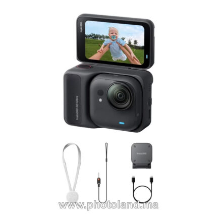 Insta360 GO Ultra caméra d’action 4K – Pack Standard (Noir Minuit)