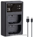 K&F CONCEPT CHARGEUR LP‑E6NH 18 W – DOUBLE BATTERIES CANON