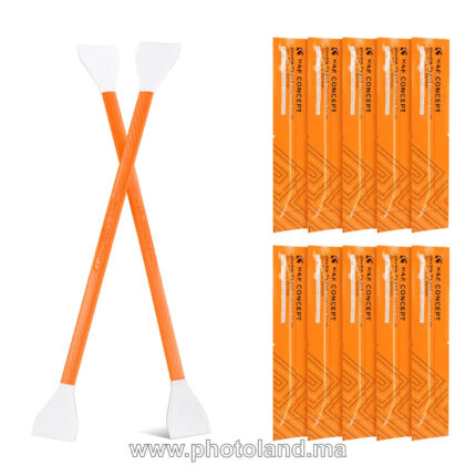 K&F Concept Lot de 10 bâtons de nettoyage à double tête pour cadre CMOS APS-C 16 mm