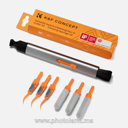 Kit de Nettoyage pour Appareil Photo 7 en 1 de K&F Concept avec Stylo de Nettoyage Remplaçable