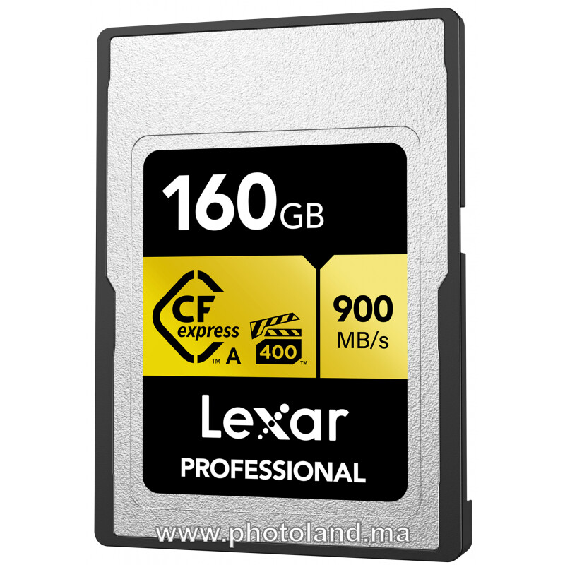 lexar-160gb-professional-cfexpress-type-a-card-gold-series-1 Lexar 160GB Professional CFexpress Type A Card GOLD Series - Image 1