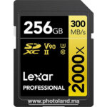 Lexar Carte SD – 64Gb ,128Gb ,256Gb – V90 Professionnel 300b/s