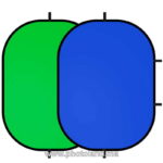 Fond Pliable en Tissu Double Face Réversible Chromakey 2 en 1 Bleu et Vert 150 x 200cm