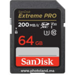 SANDISK EXTREME PRO SDXC UHS-I 64GO 200MB V30