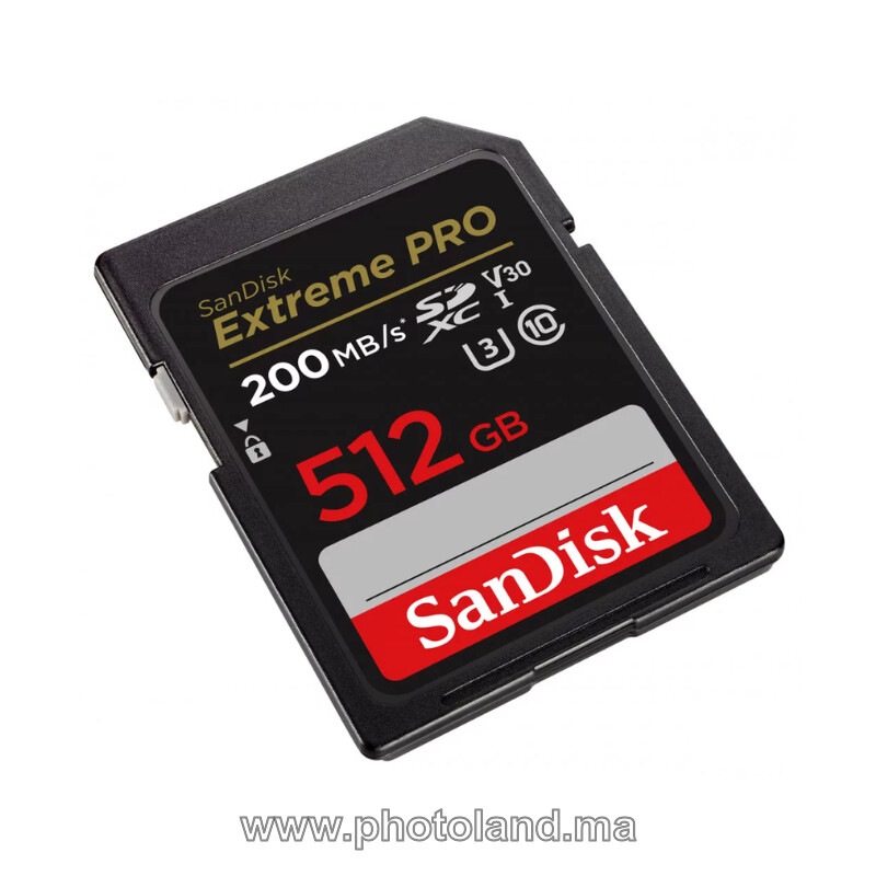 sandisk-extreme-pro-uhs-i-3-classe-10-200mb-s-1 SANDISK 512Go EXTREME PRO SDXC UHS-I 200MB/S - Image 1