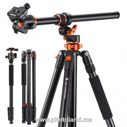 K&F Concept – Tripod de caméra en alliage magnésium-aluminium 2,3 m