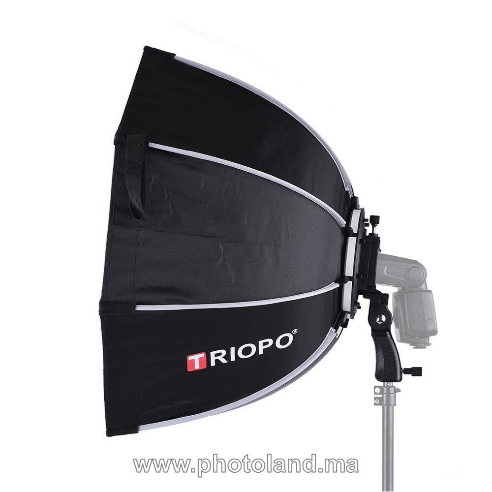 triopo-65cm-softbox-support-flash-grille-1 Triopo 65cm Softbox support flash+grille - Image 1